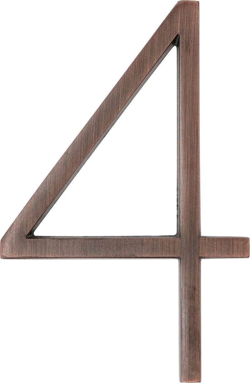Hillman Distinctions by Hillman 844689 5-Inch Floating Mount House Bronze, Number 4 - Image 1